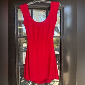 TOBI Red Beverly Open Back Mini Dress (Size S)